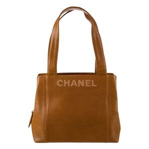 Chanel Caviar Logo Tote